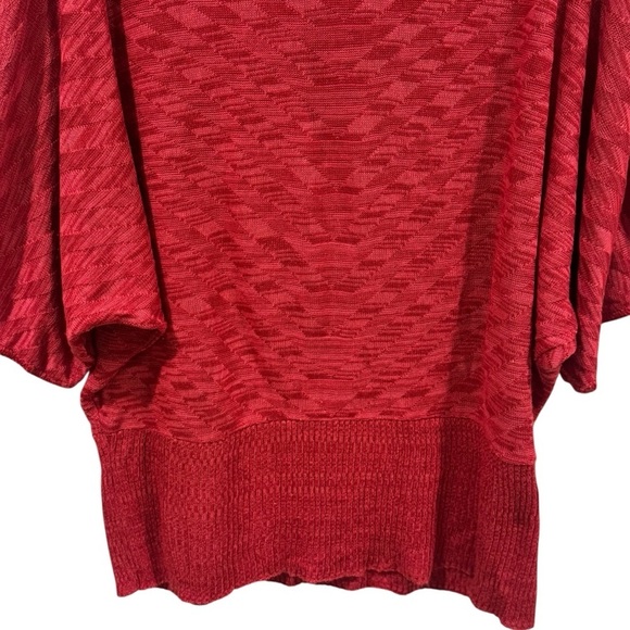 Vintage Y2K Fashion Bug Heather Red Flowy Sleeve Blouse Top Women’s Size M - Picture 4 of 11